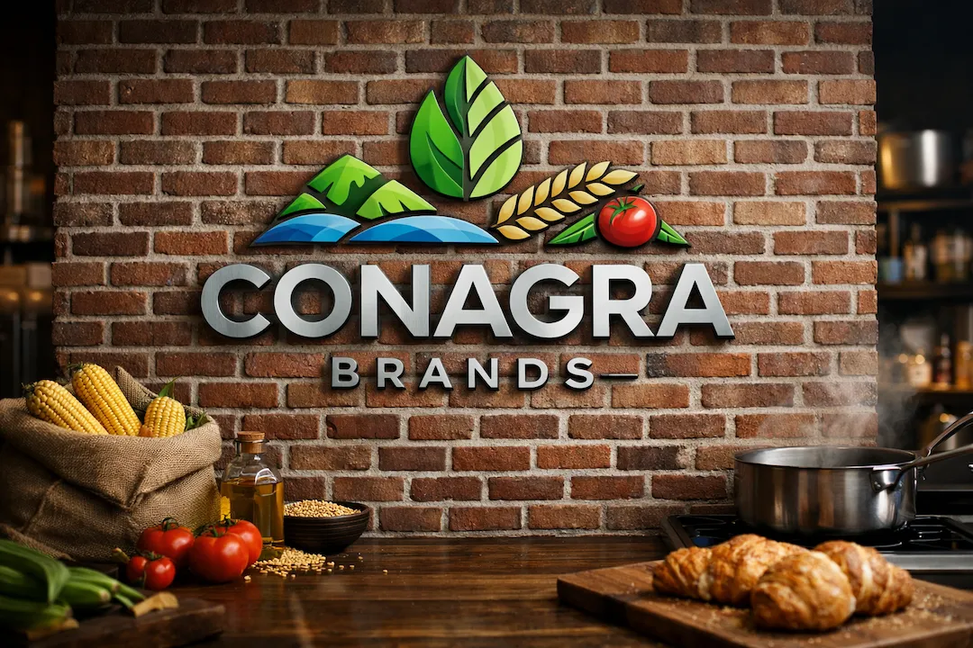 Conagra Brands Sign on Wall